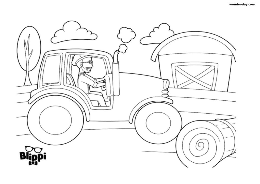 Free Printable Blippi Coloring Pages For Kids