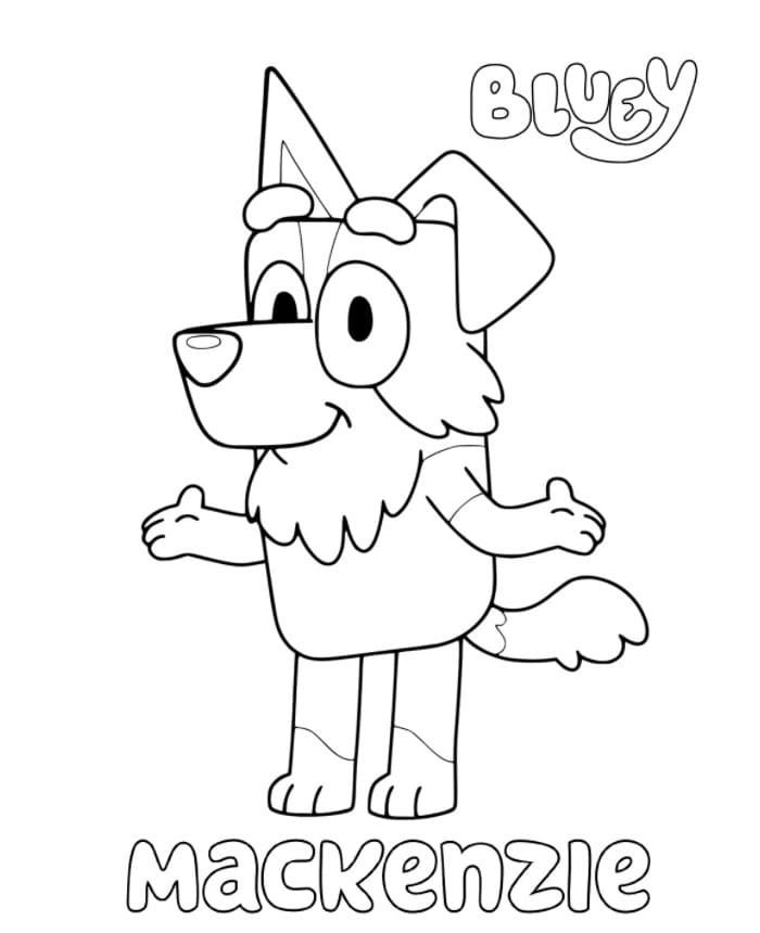 Bluey Dad Coloring Pages | Coloring Page Blog