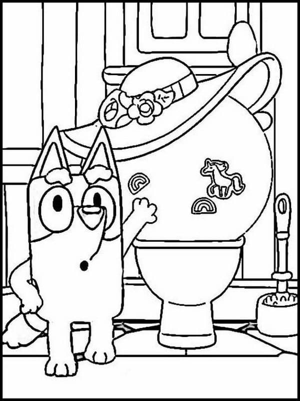 Bluey Coloring Pages Print Or Download For Free Wonder Day Monkey