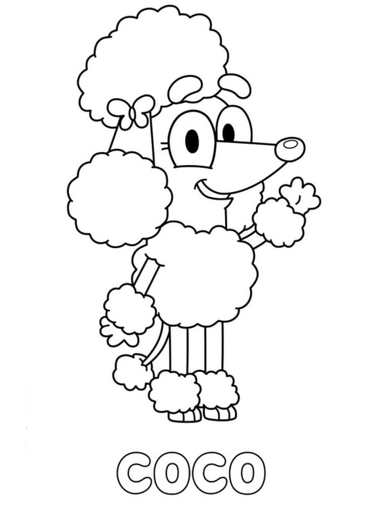 Bluey Coloring Pages Christmas | Coloring Page Blog