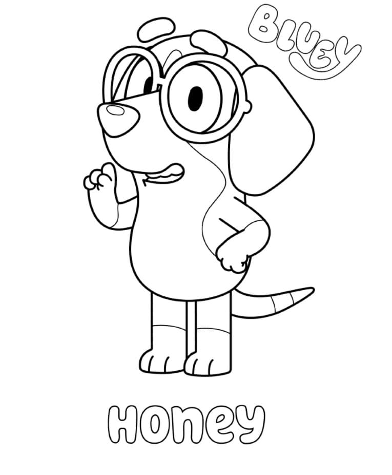 Coloriages Bluey. Coloriages pour enfants  WONDER DAY — Coloriages