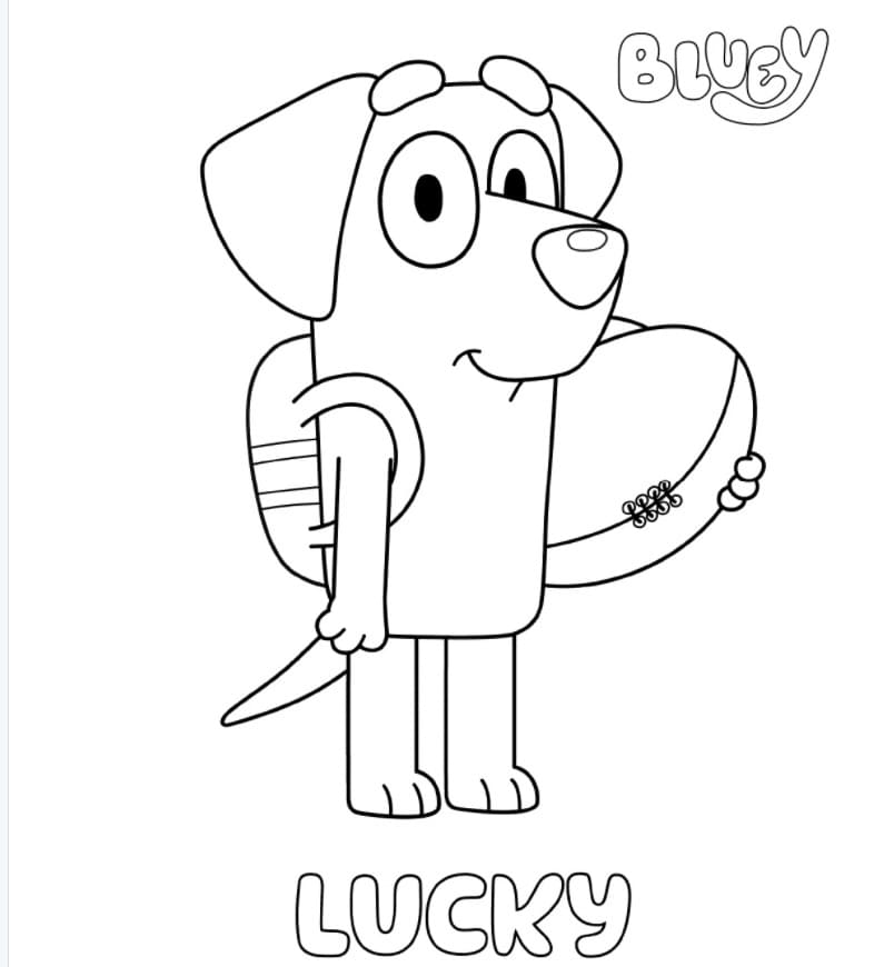 Desenhos de Bluey para colorir gratuitos para imprimir