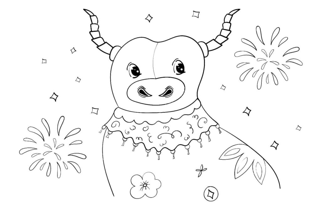 Bull 2021 coloring page