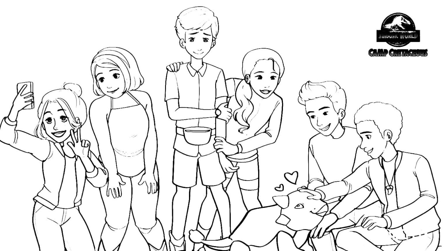 Раскраски Мир юрского периода: Меловой лагерь