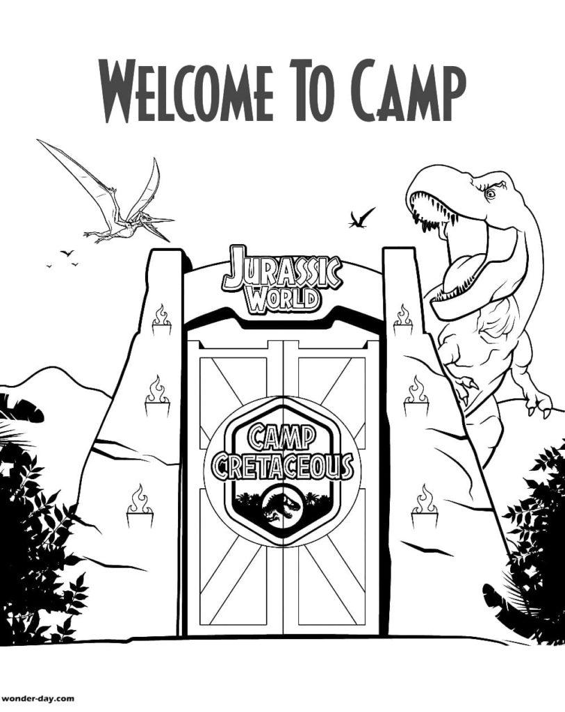 Disegni da colorare Camp Cretaceous. Disegni da stampare gratis