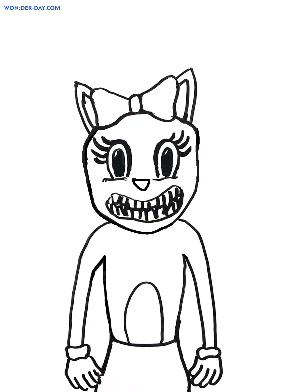 Cartoon Cat coloring pages for free printing — WONDER DAY — Coloring
