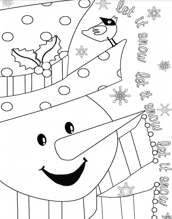 Christmas Coloring Pages for Adults. Anti Stress Coloring Pages