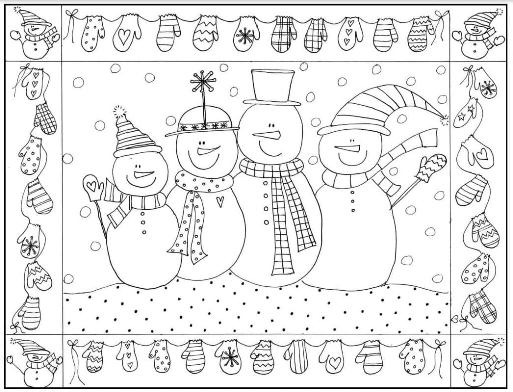 Dibujos para colorear de Navidad para adultos