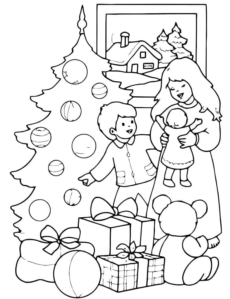 Dibujos de Regalos de Navidad para Colorear | WONDER DAY — Dibujos para  colorear para niños y adultos