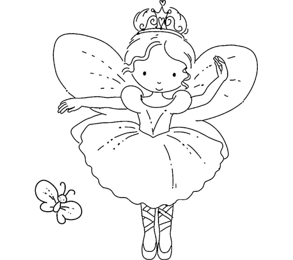 Fairy Coloring Pages. 120 Free Printable Beautiful Fairy Coloring Pages