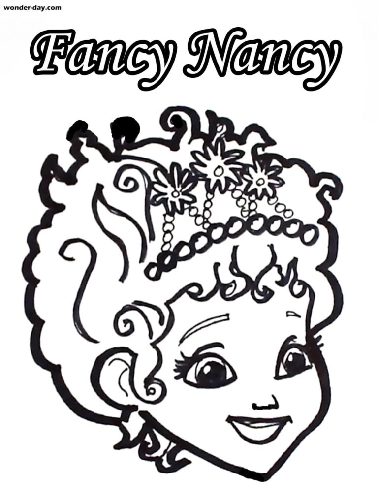 Desenhos de Fancy Nancy para colorir
