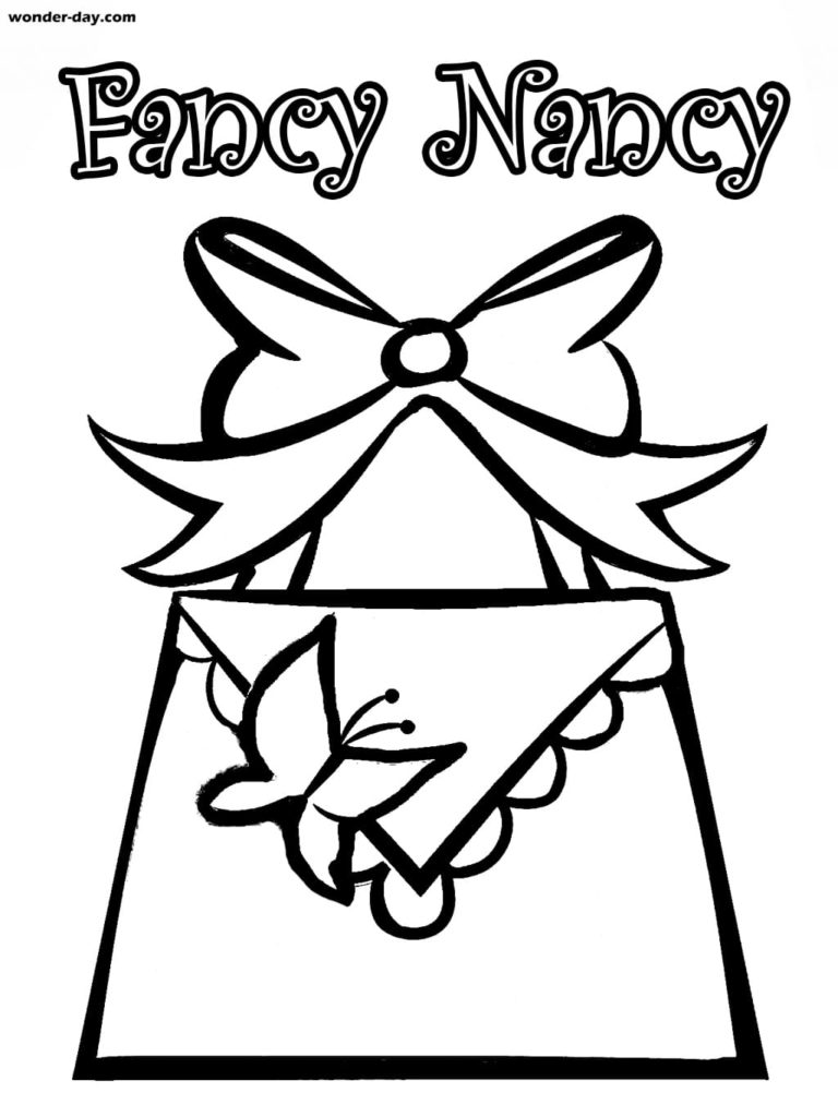 Desenhos de Fancy Nancy para colorir