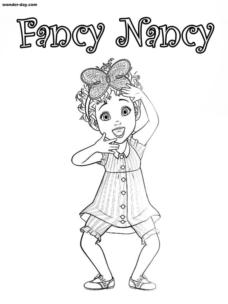 Dibujos de Fancy Nancy para colorear