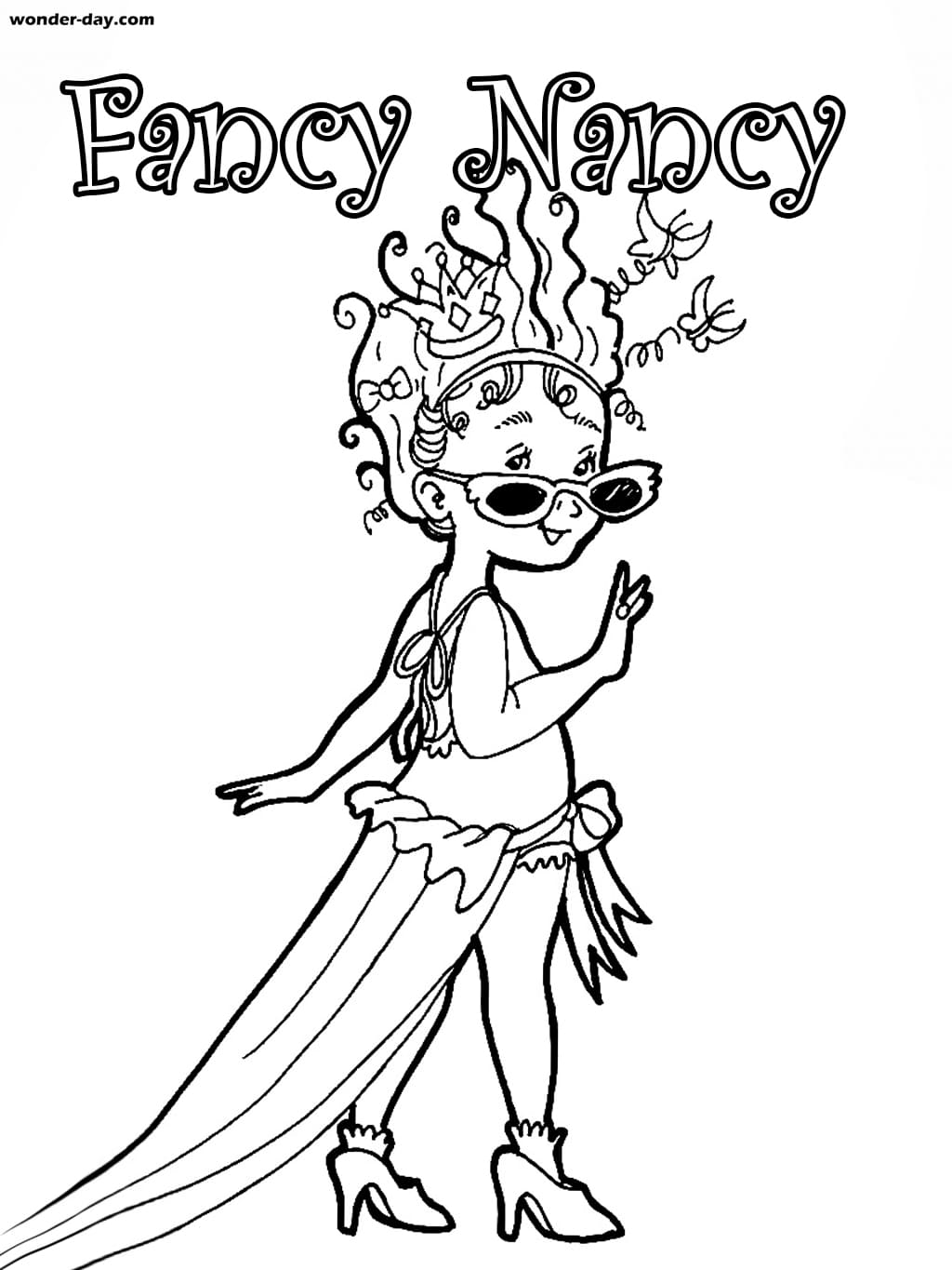 tuyo transatlántico Viaje Dibujos de Fancy Nancy para colorear | WONDER DAY — Dibujos para colorear  para niños y adultos