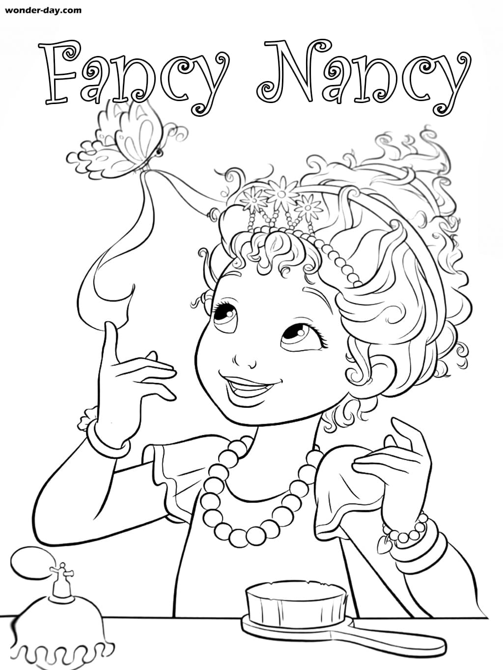 Fancy Nancy Coloring Pages Best Coloring Pages For Girls