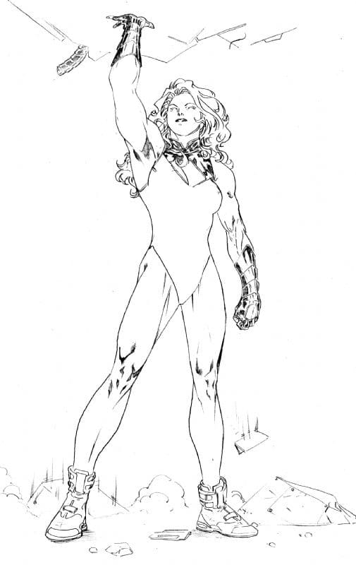 She Hulk Fortnite coloring pages