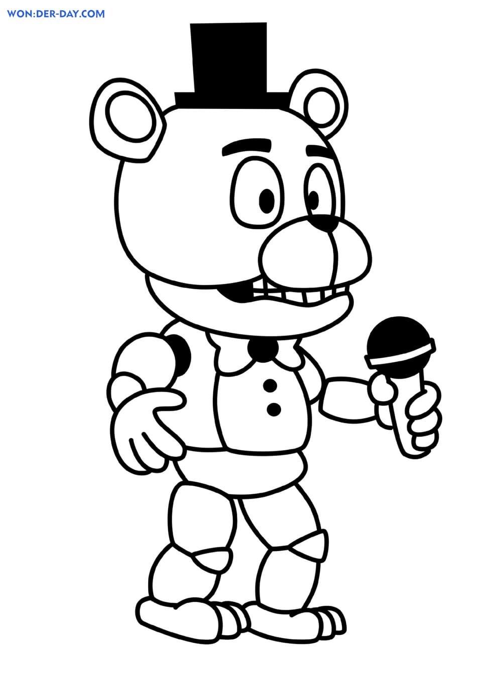 five nights freddy coloring pages