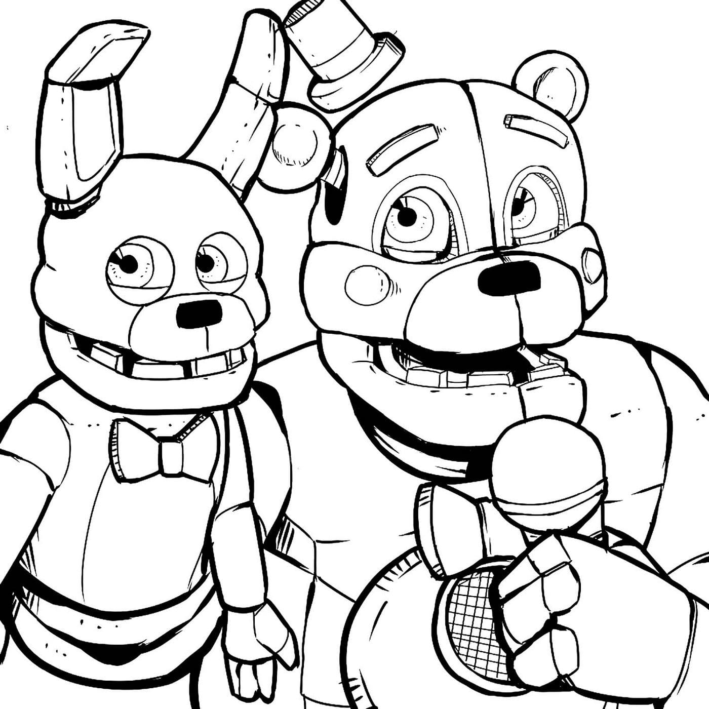 Fnaf Freddy Funtime Coloring Pages Printable