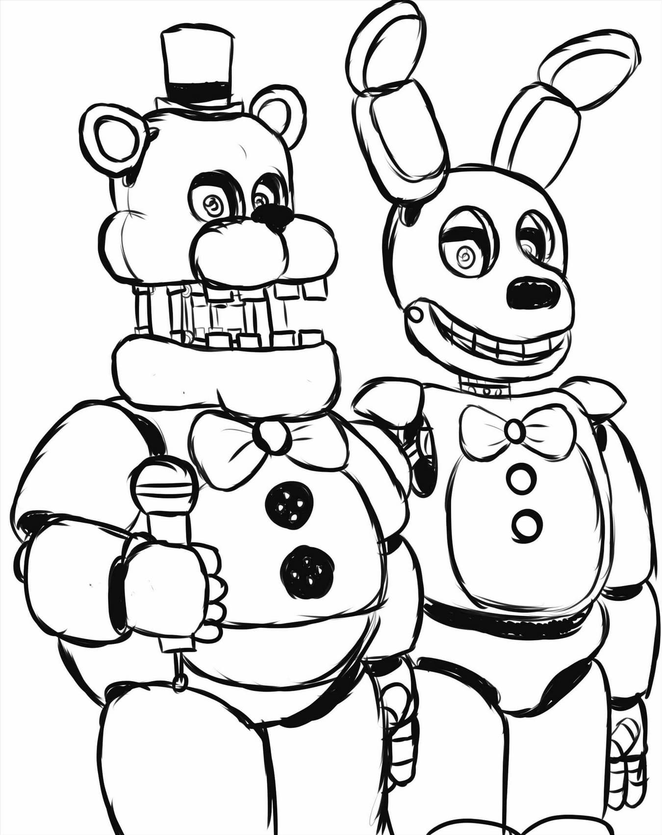 720  Fnaf Coloring Pages Fredbear  Best Free