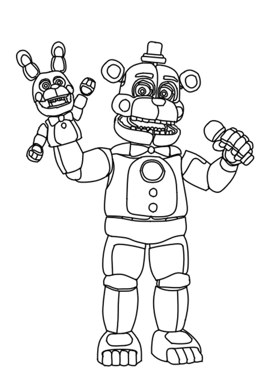 Páginas para colorir de Freddy Fazbear - trazendo diversão e emoção