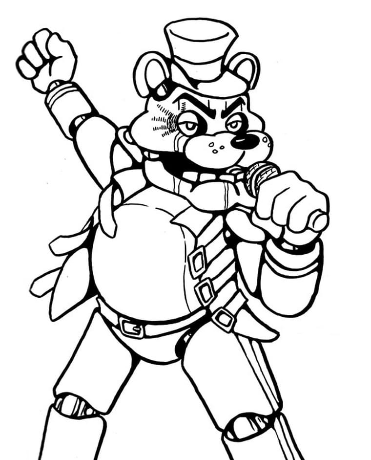 Freddy Coloring Pages. Free Printable Coloring Pages