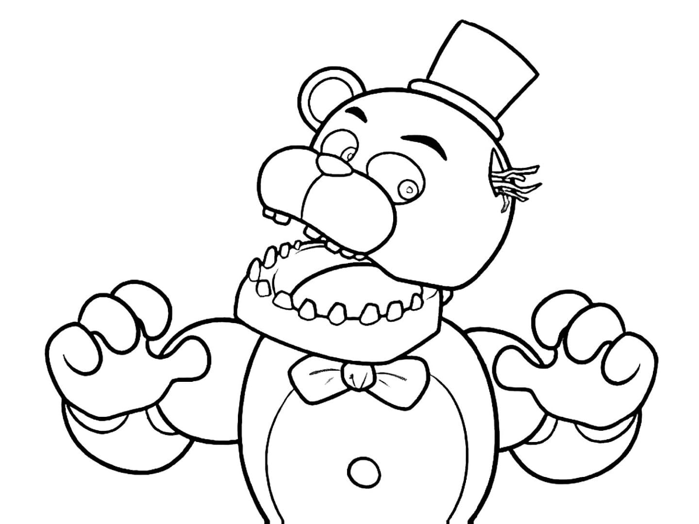 Freddy the Fazbear para colorir de graça para crianças