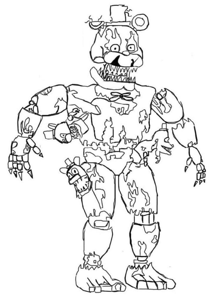 Desenhos de Freddy para colorir