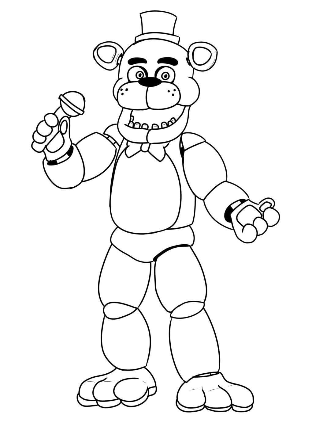 Dibujos de Freddy Fazbear para colorear | WONDER DAY