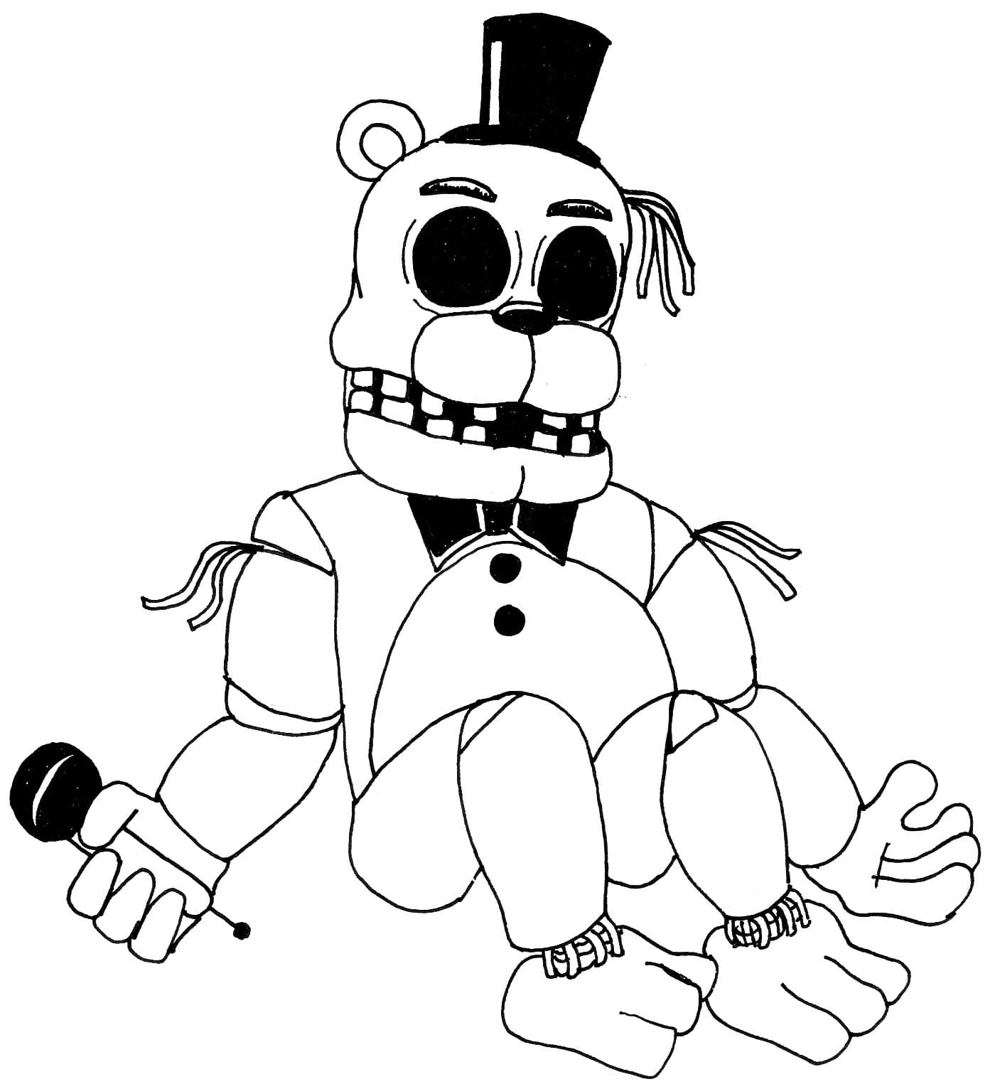 Páginas para colorir de Freddy Fazbear - trazendo diversão e emoção