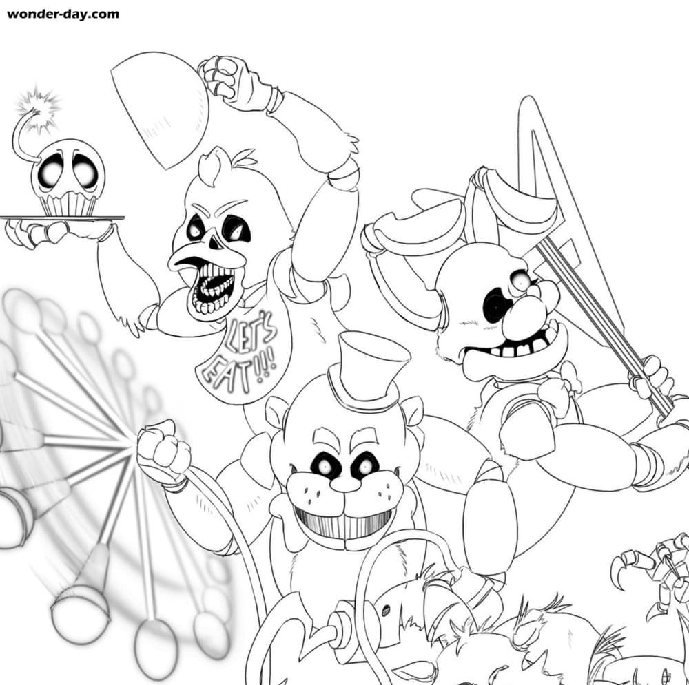 Páginas para colorir de Freddy Fazbear - trazendo diversão e emoção