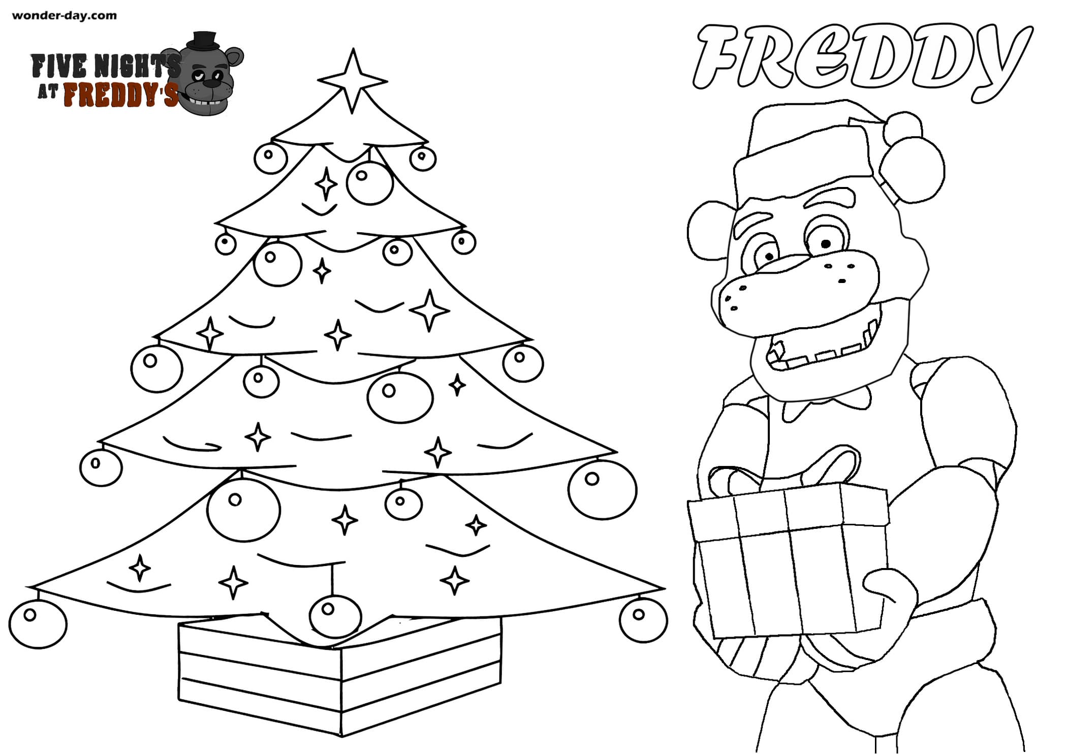 Dibujos de Freddy Fazbear para colorear | WONDER DAY — Dibujos para  colorear para niños y adultos