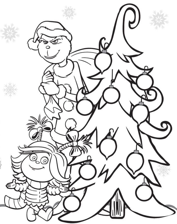 Grinch Coloring Pages Free Printable Coloring Pages