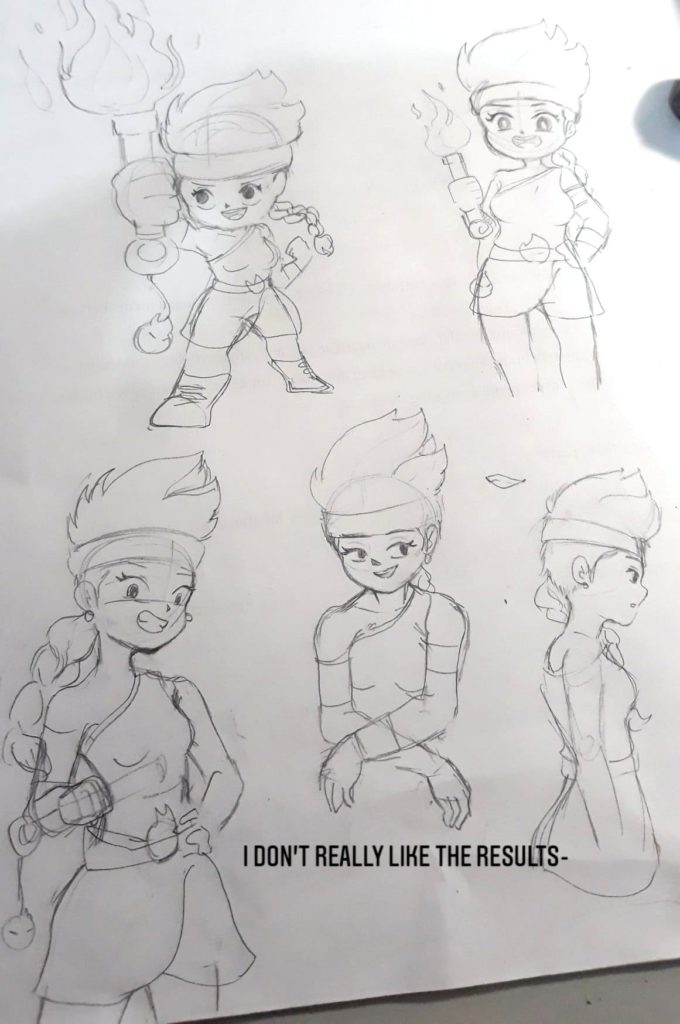 How to draw Amber Brawl Stars - step by step with a pencil
