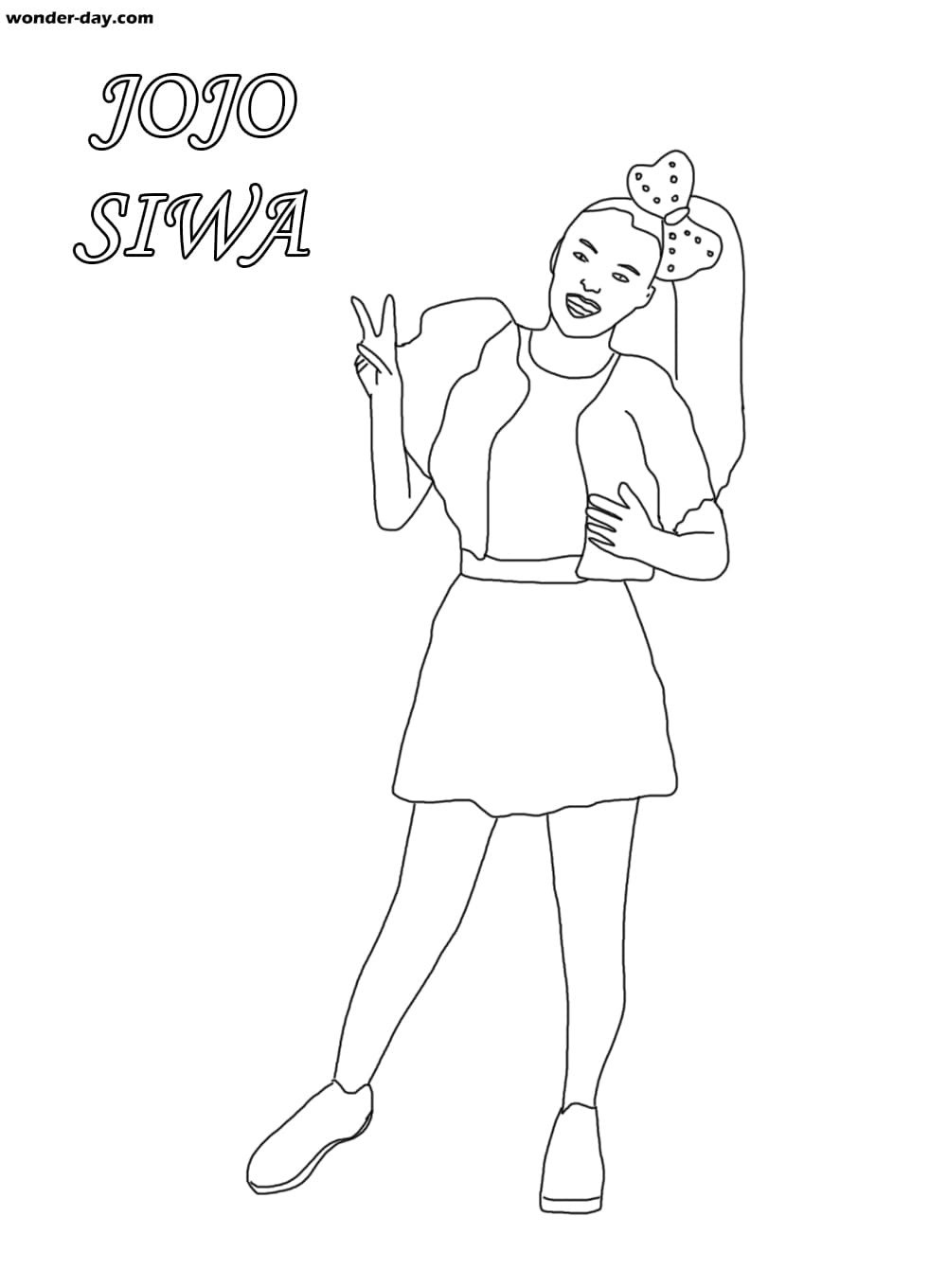 Coloring Pages Jojo Siwa Download And Print For Free