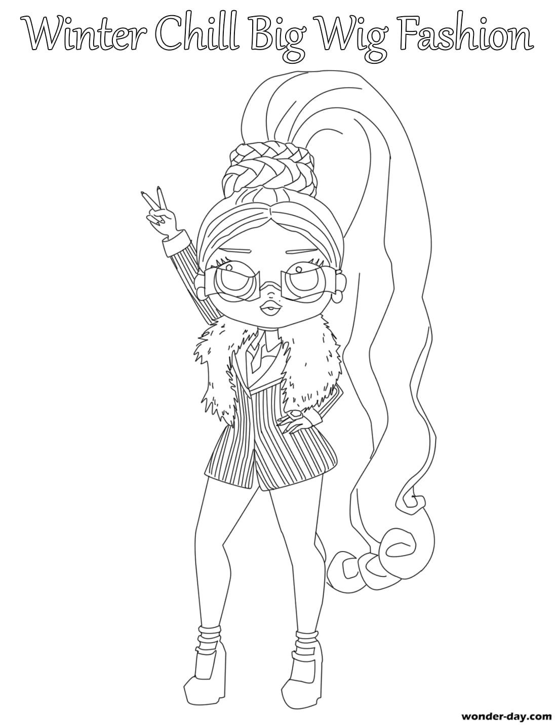 Desenho de Swag de LOL Surprise O.M.G. para colorir