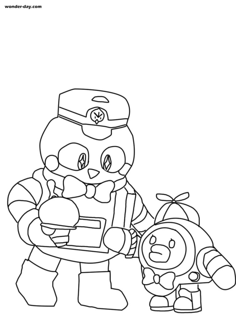 Lou Brawl Stars coloring pages. Free coloring pages