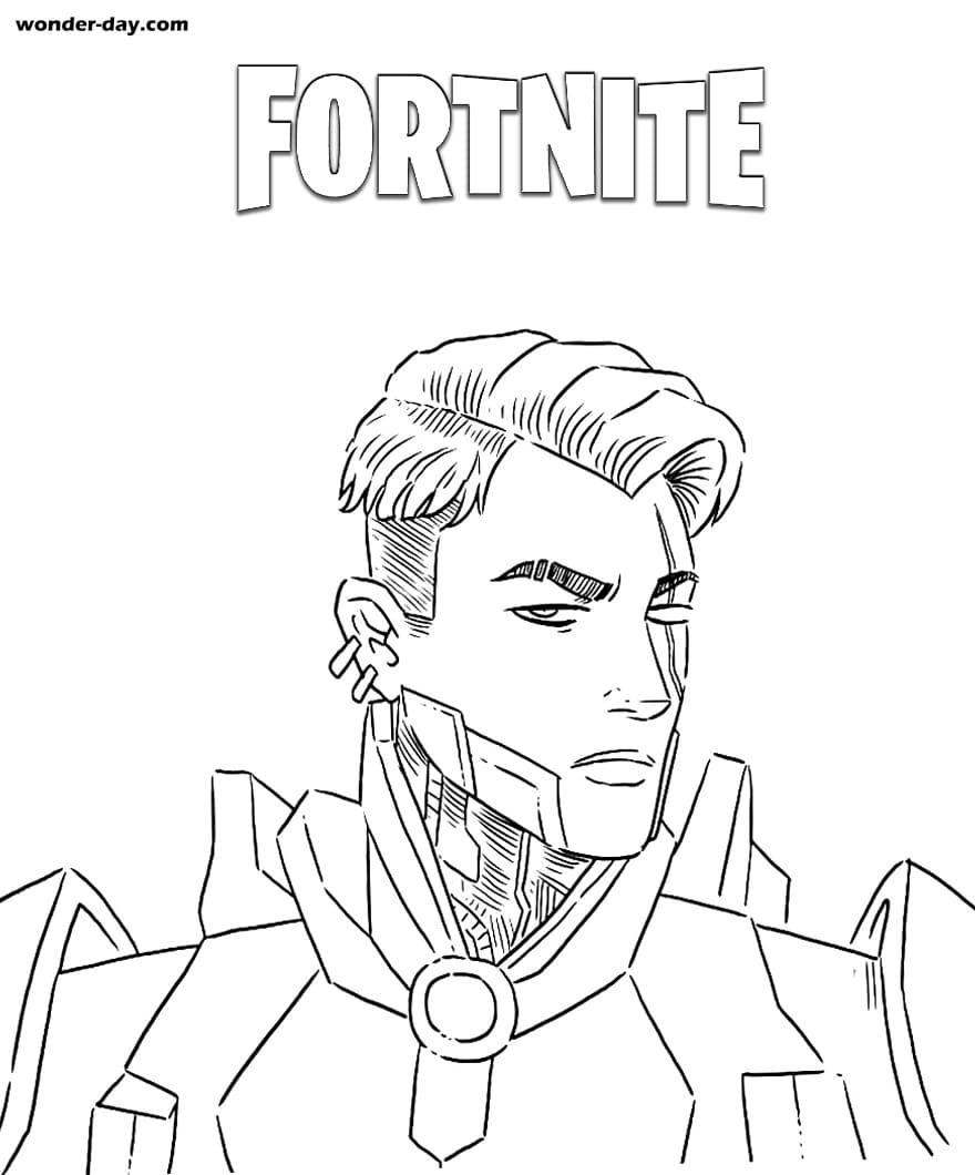 Midas Fortnite coloring pages. Print for free WONDER DAY — Coloring