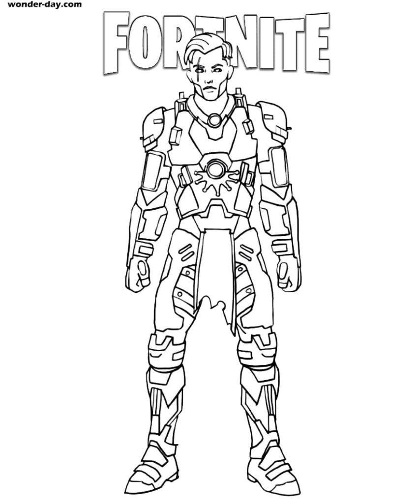 Midas Fortnite coloring pages. Print for free | WONDER DAY — Coloring ...