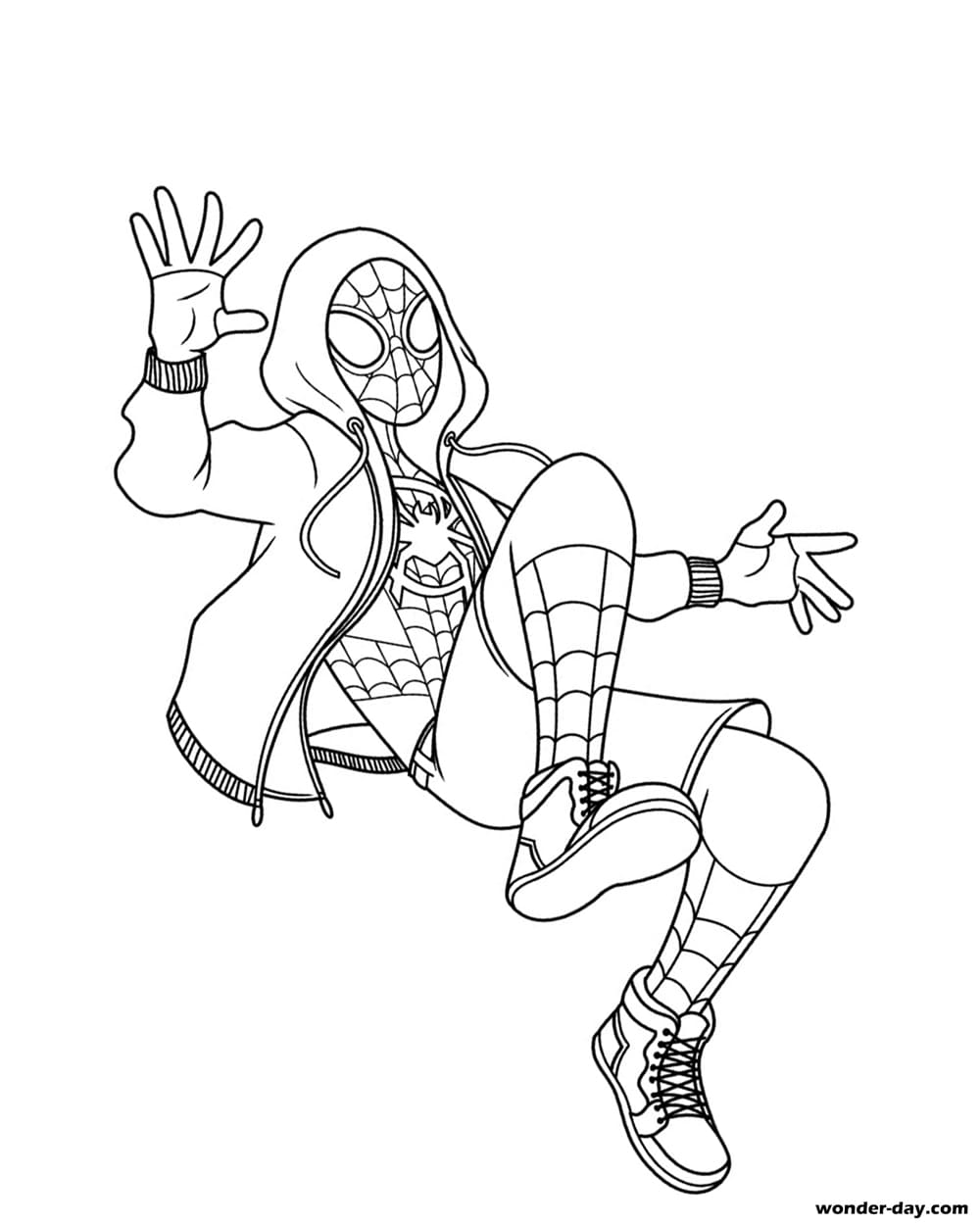 Miles Morales coloring pages. Free printable coloring pages