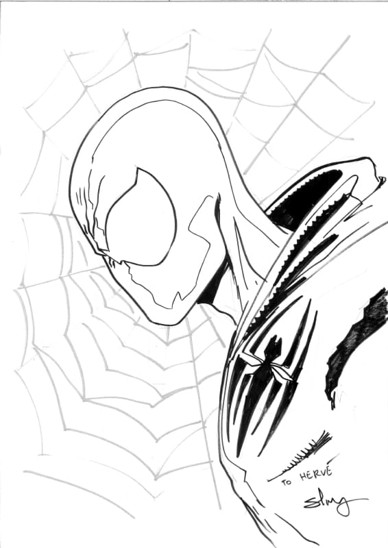 Coloriages Miles Morales Spider Man. Imprimer pour les garçons
