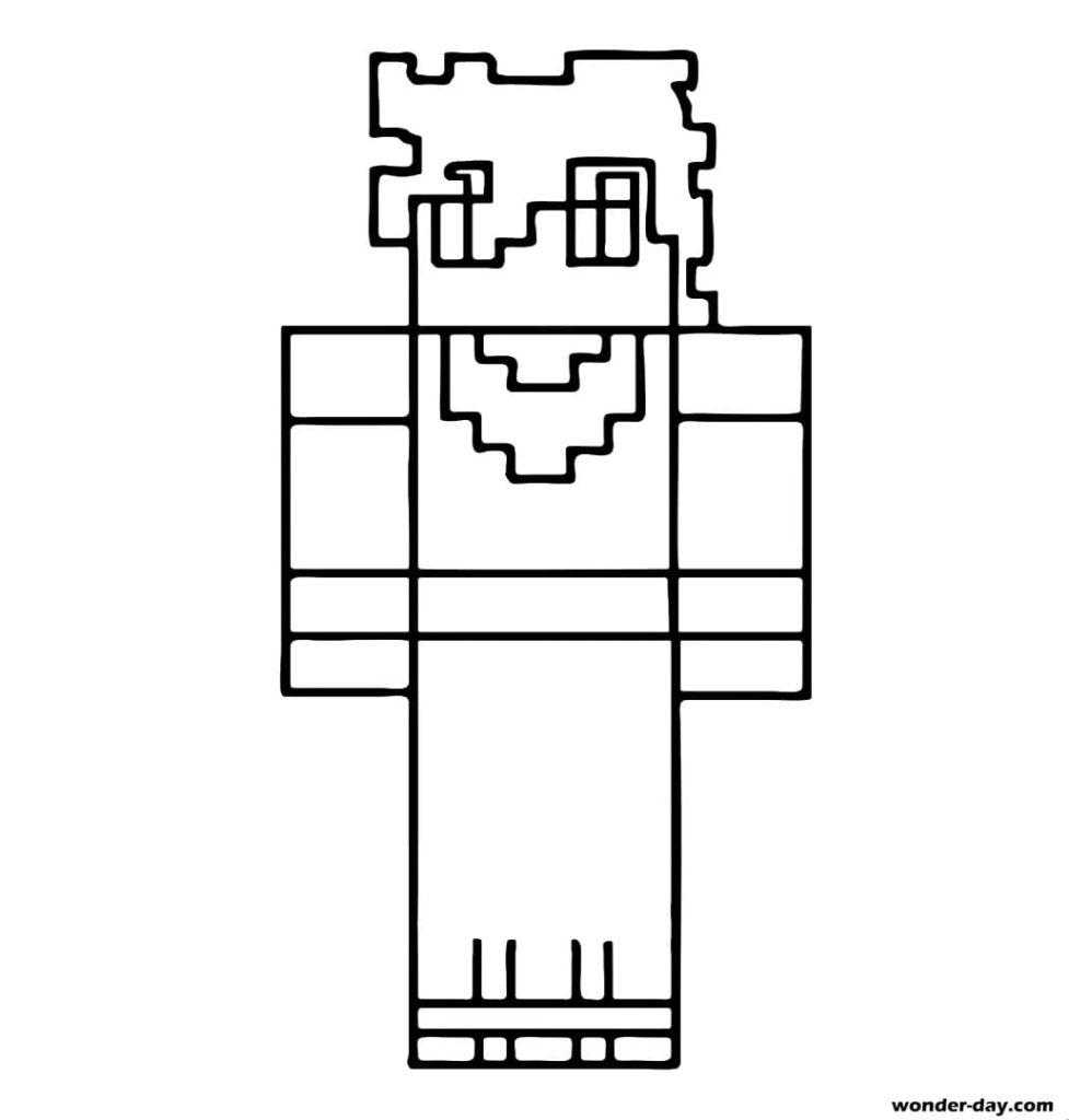 100 Desenhos para colorir Minecraft. A melhor coleção