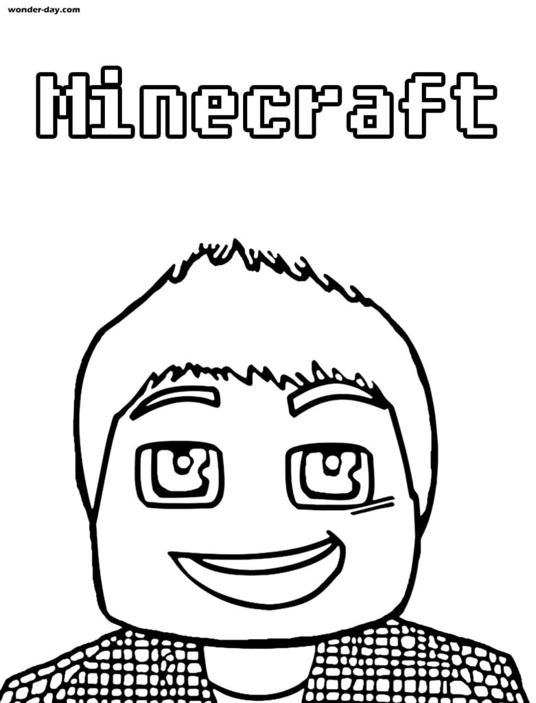 100 Minecraft Coloring Pages. Print or download  WONDER DAY — Coloring  pages for children and adults