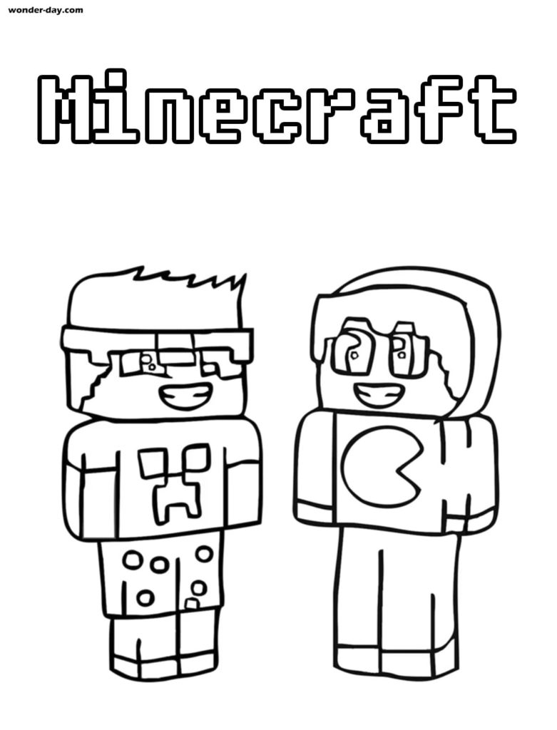 20 Minecraft Coloring Pages. Print or download   WONDER DAY ...