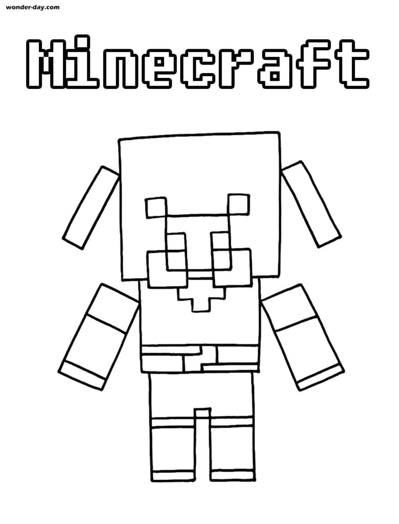 100 Minecraft Coloring Pages. Print or download  WONDER DAY — Coloring  pages for children and adults