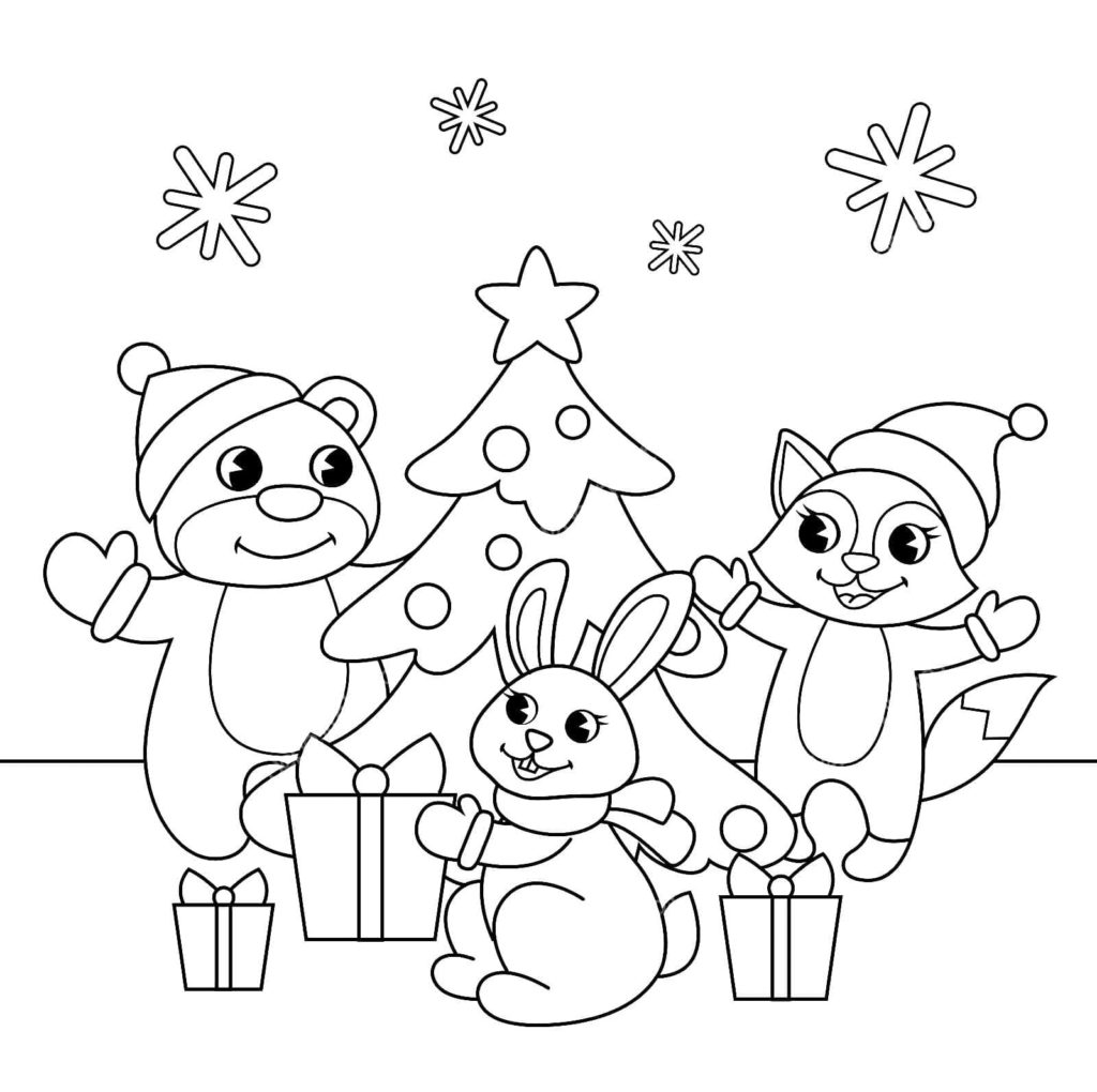 Coloriages de Noël à imprimer sur Wonder-day.com