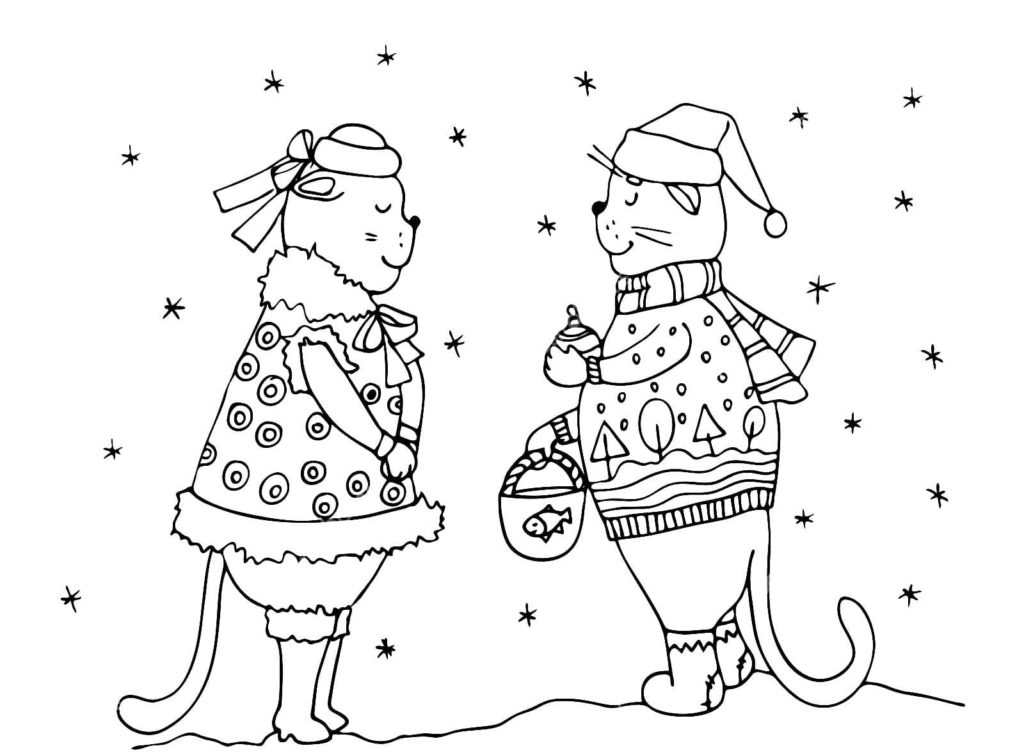 Coloriages de Noël à imprimer sur Wonder-day.com