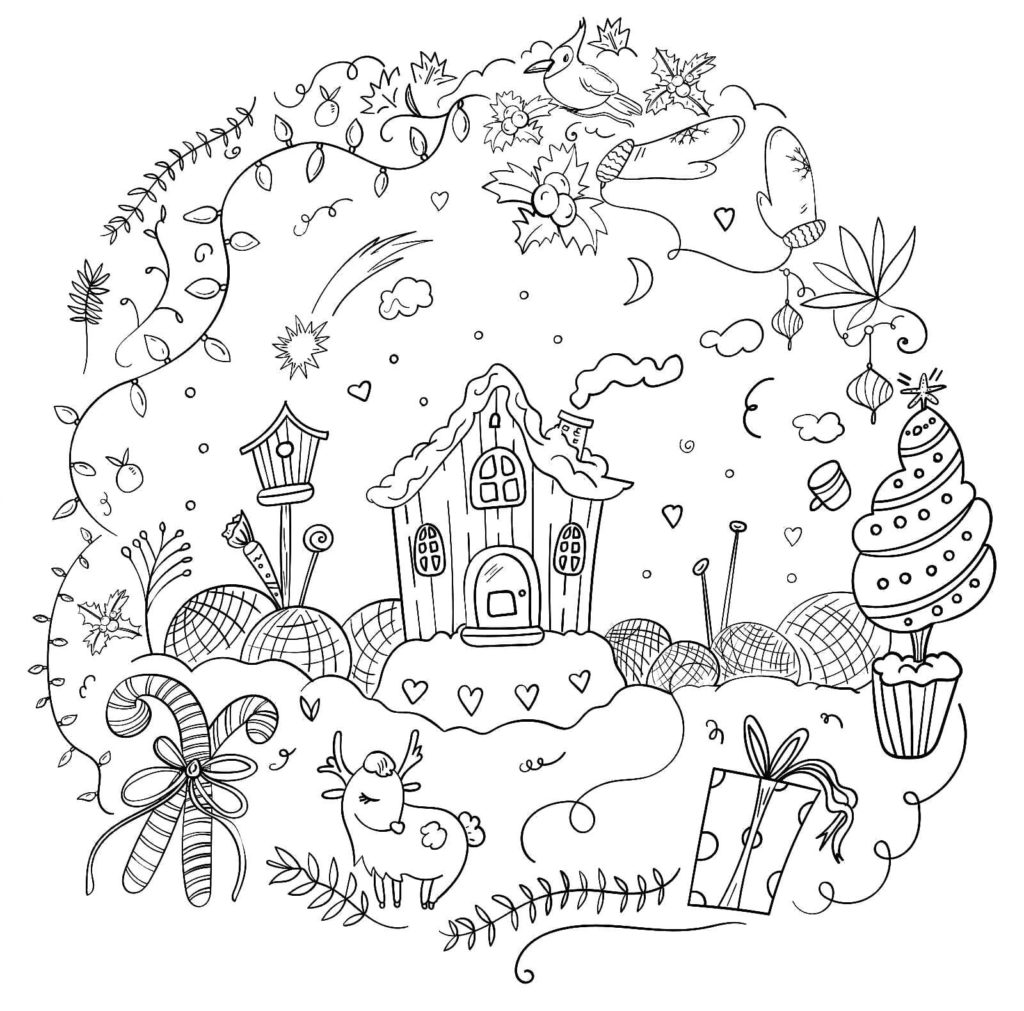 Christmas coloring pages