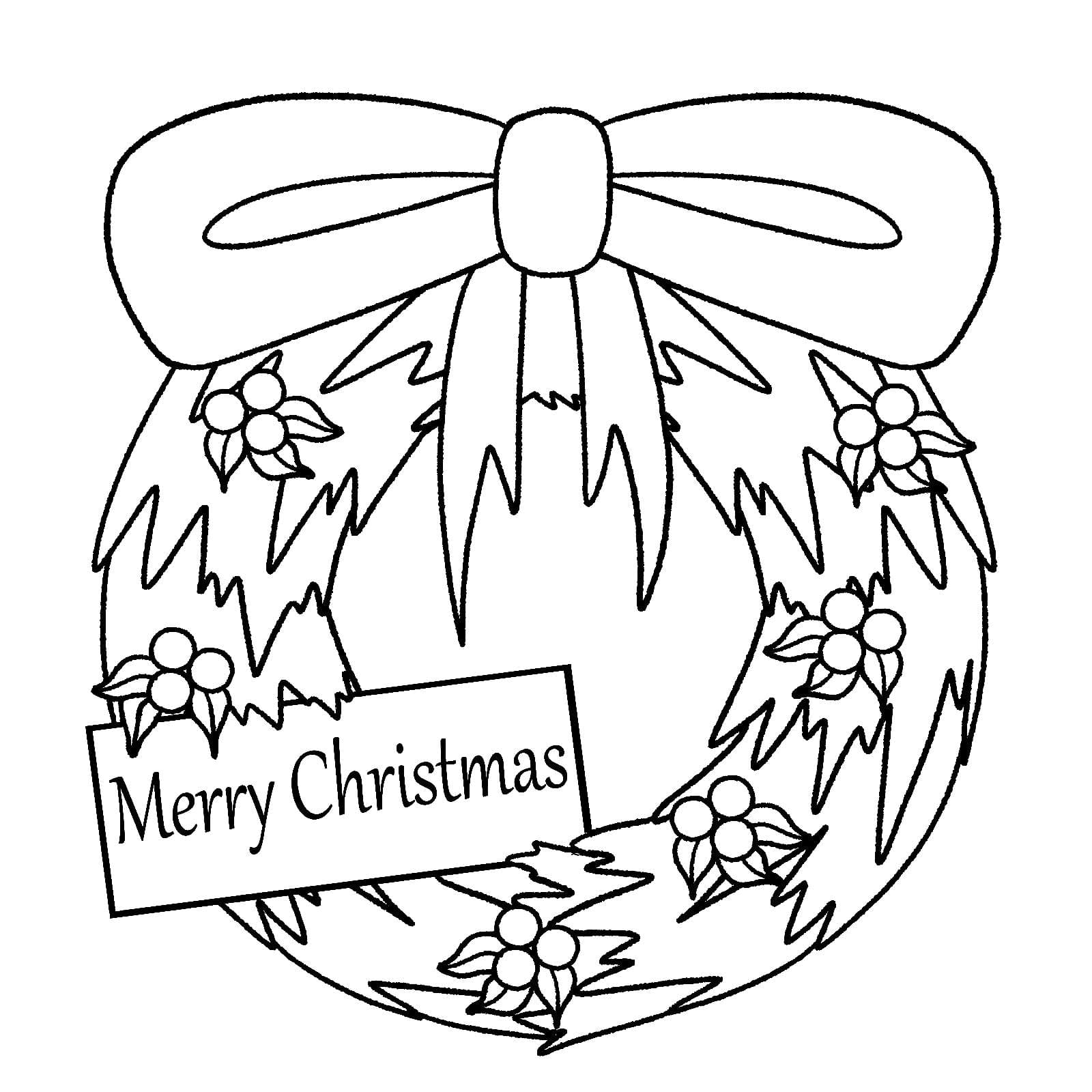 Christmas coloring page for adult