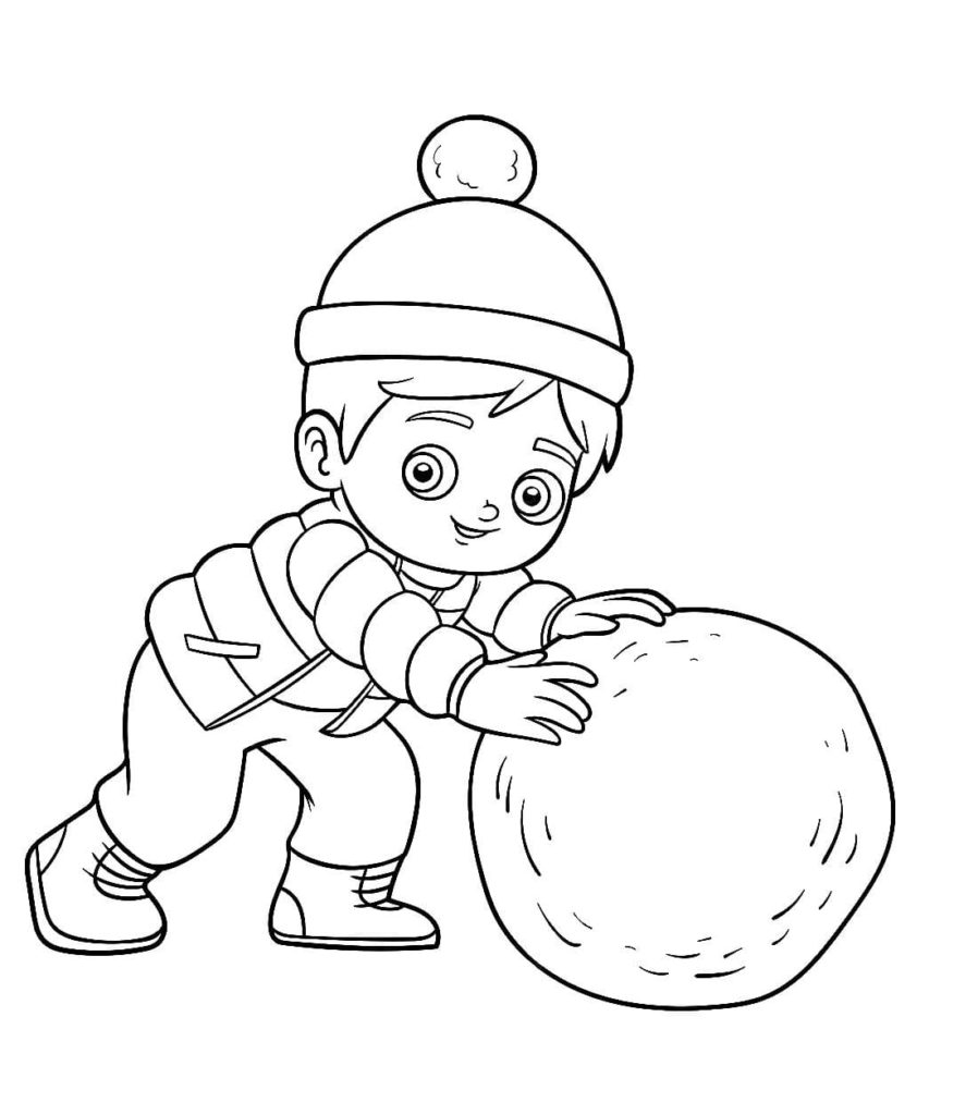 Winter coloring pages