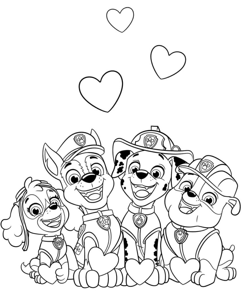 100 Disegni da colorare di Paw Patrol